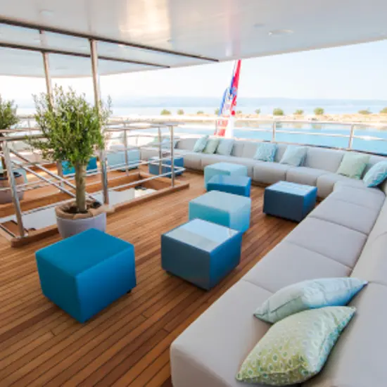 Seats on lower deck